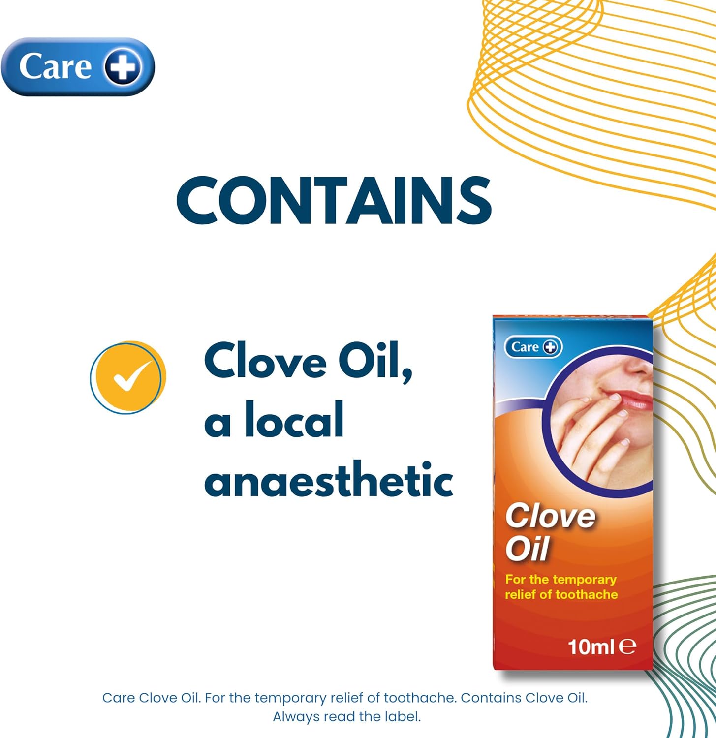 Care Clove Oil, Provides Temporary Toothache Relief, Contains Local Anaesthetic, Mild Antiseptic Effect, 10ml : Amazon.co.uk: Health & Personal Care