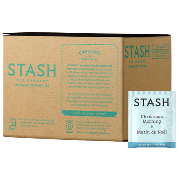 Stash Tea Christmas Morning Black Tea, Box Of 100 Tea Bags