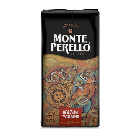 Monte Perelló, 16 oz Bag (1 LB/ 453.6 g), Whole Bean Coffee, Medium Roast - Product from the Dominican Republic (Pack of 2)