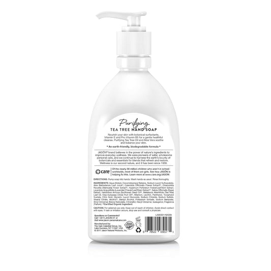 Jason Hand Soap, Purifying Tea Tree, 16 Fl Oz