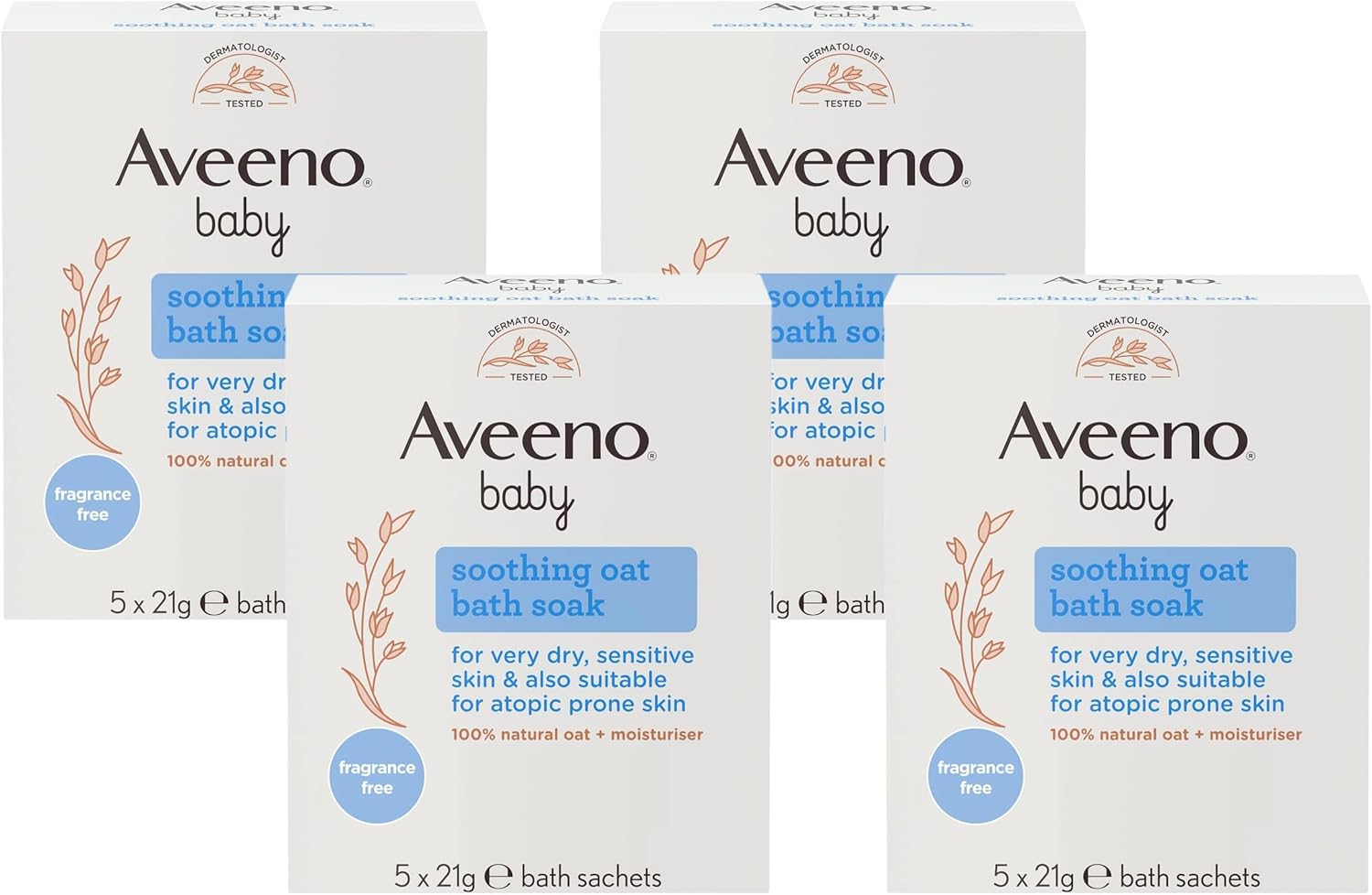 Aveeno Baby Soothing Oat Bath Sachets, 21 g (Pack of 20) : Amazon.co.uk: Baby Products