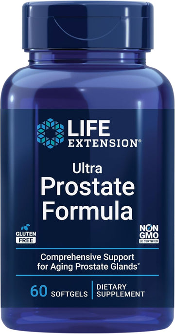 Life Extension Ultra Prostate Formula, Saw Palmetto For Men, Pygeum, Stinging Nettle Root, Lycopene, 11 Nutrients For Prostate Function, Non-Gmo, Gluten-Free