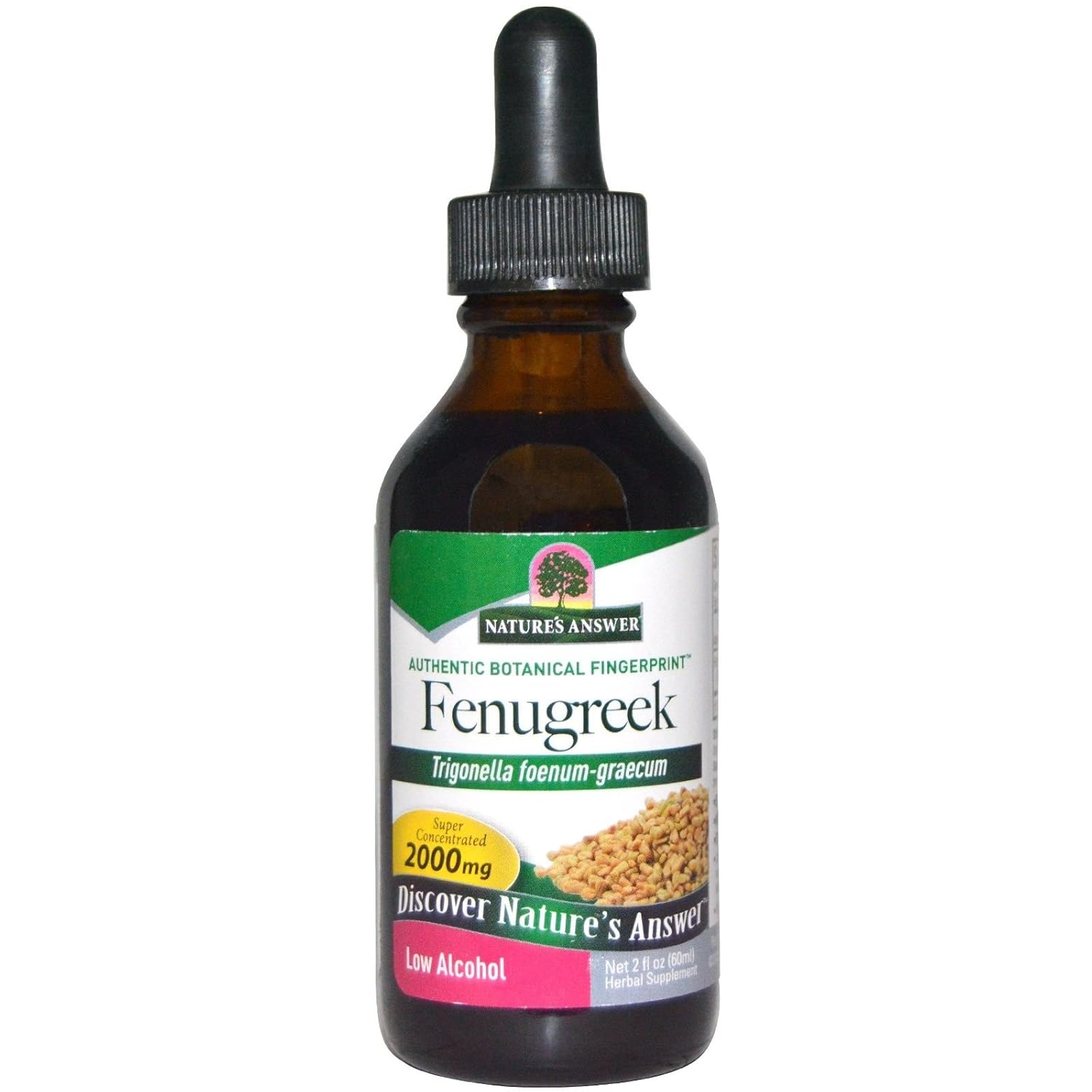 Nature's Answer Fenugreek Seed with Organic Low Alcohol 2   | Female Reproductive Support | Aid For Mothers | Lactation Support | Natural Menopause Aid