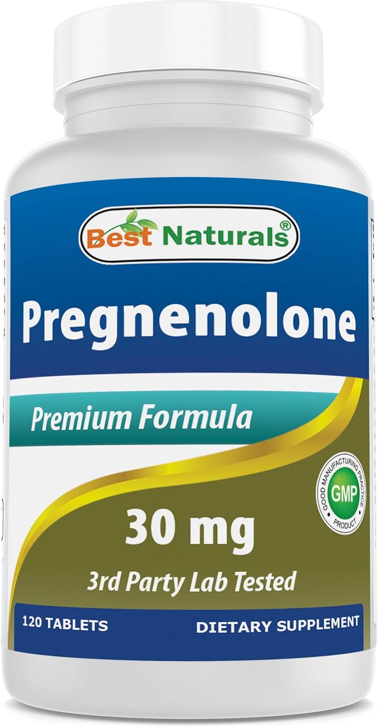 Best Naturals Pregnenolone 30 Mg Tablets, 120 Count : Health & Household