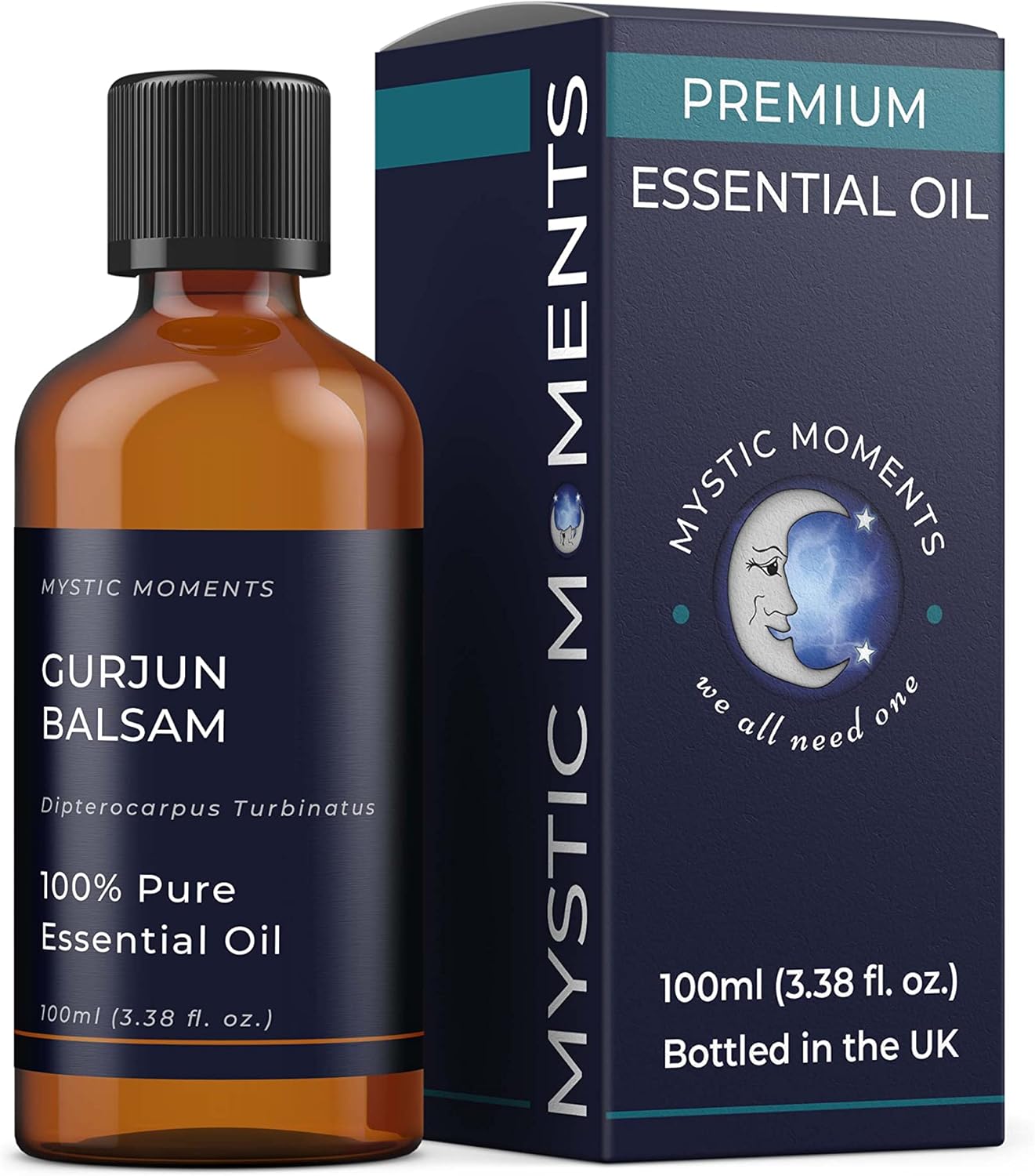 Mystic Moments | Gurjun Balsam Essential Oil 100ml - Pure & Natural oil for Diffusers, Aromatherapy & Massage Blends GMO Free