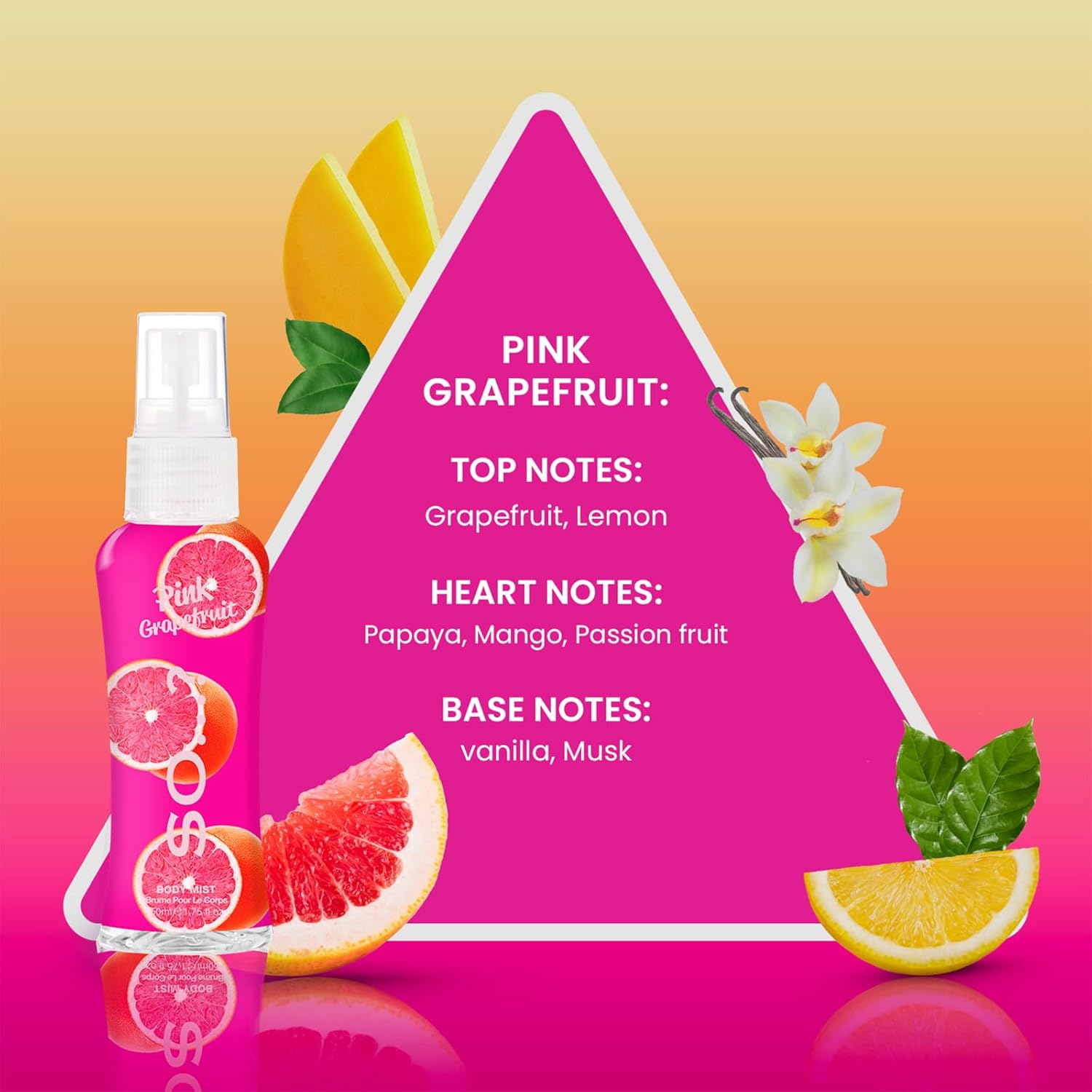 So… Body Mist Set - Body Spray For Women - Cruelty Free, Vegan Perfumes For Women - 650 To 1000 Sprays - Travel Size Gift Set - 4 Pcs : Beauty & Personal Care