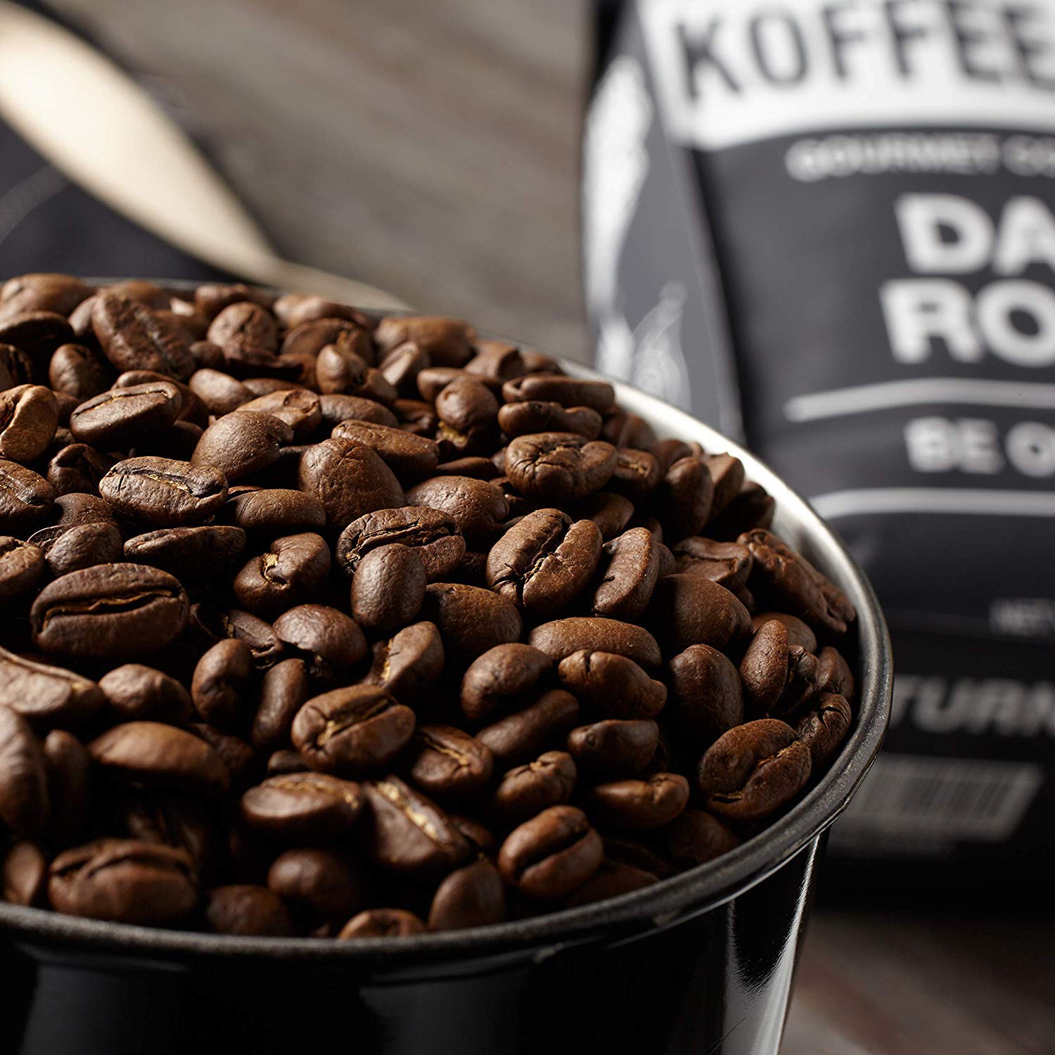 Koffee Kult Dark Roast Coffee Beans - Rich & Bold With Chocolate & Cinnamon Notes, Smooth Finish 100% Arabica, Ethically Sourced, Resealable 12Oz