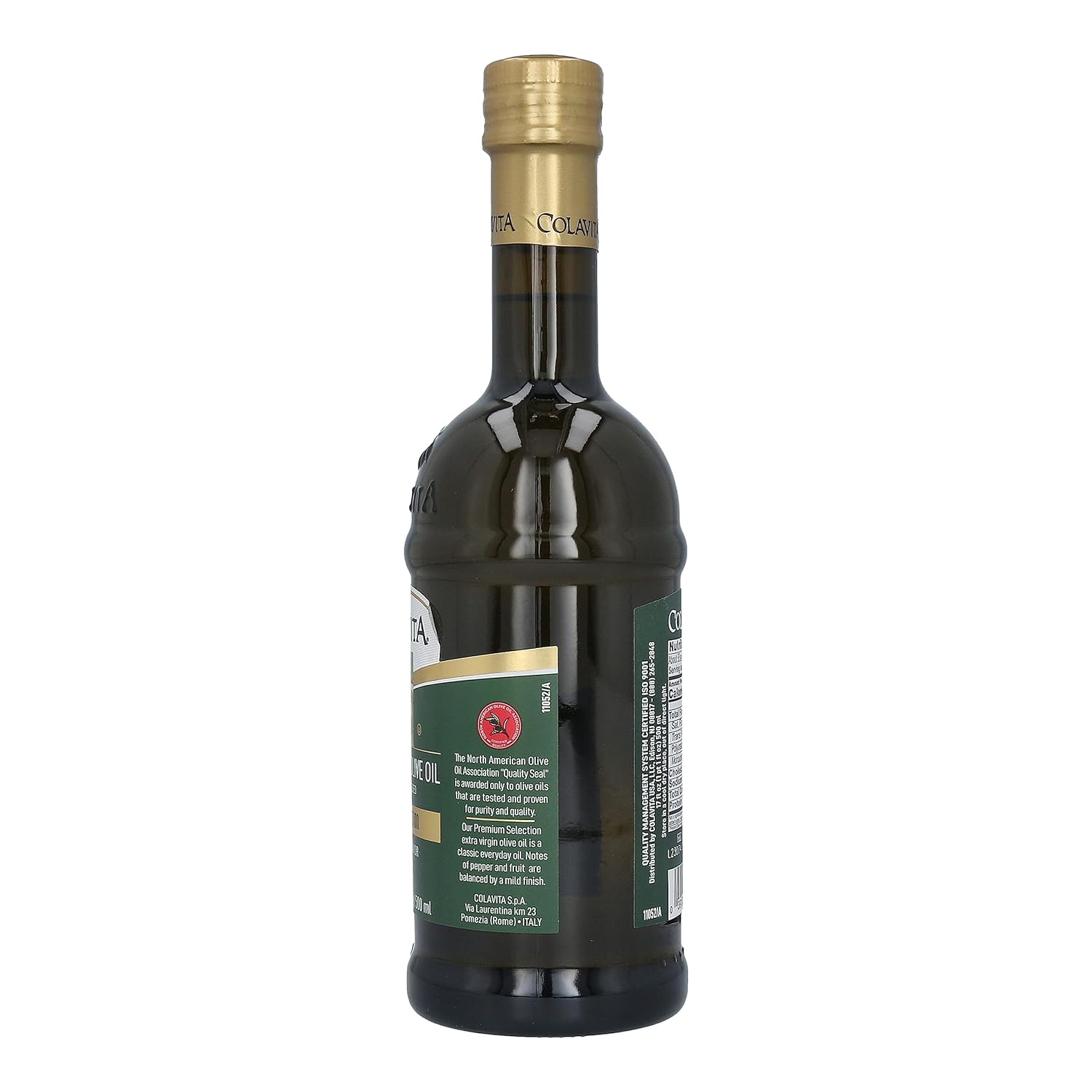 Extra Virgin Olive Oil - Colavita - Premium Selection - First Cold Pressed EVOO - 17oz Glass Bottle : Grocery & Gourmet Food