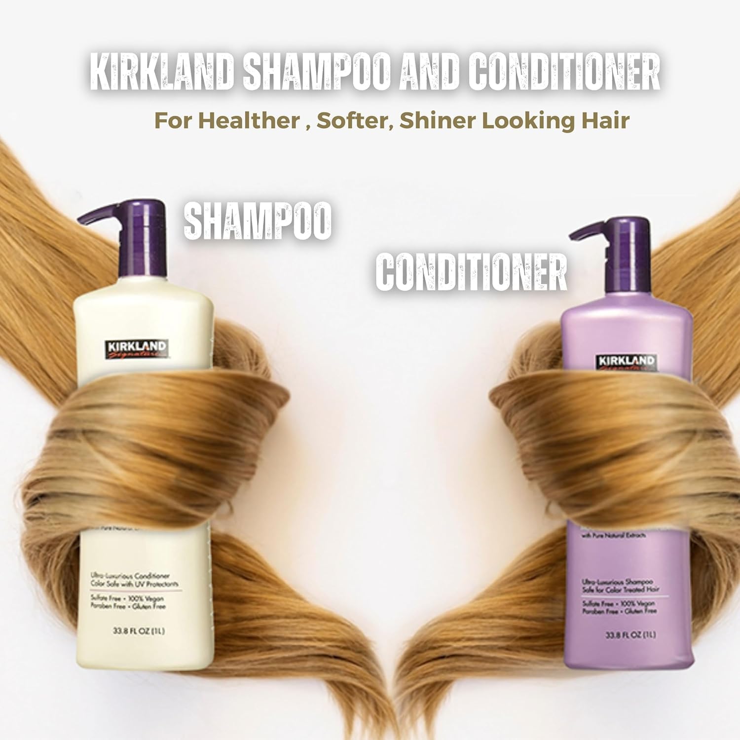 Kirkland Signature Professional Salon Formula Moisture Shampoo & Conditioner 1L | Pick One Of Your Options