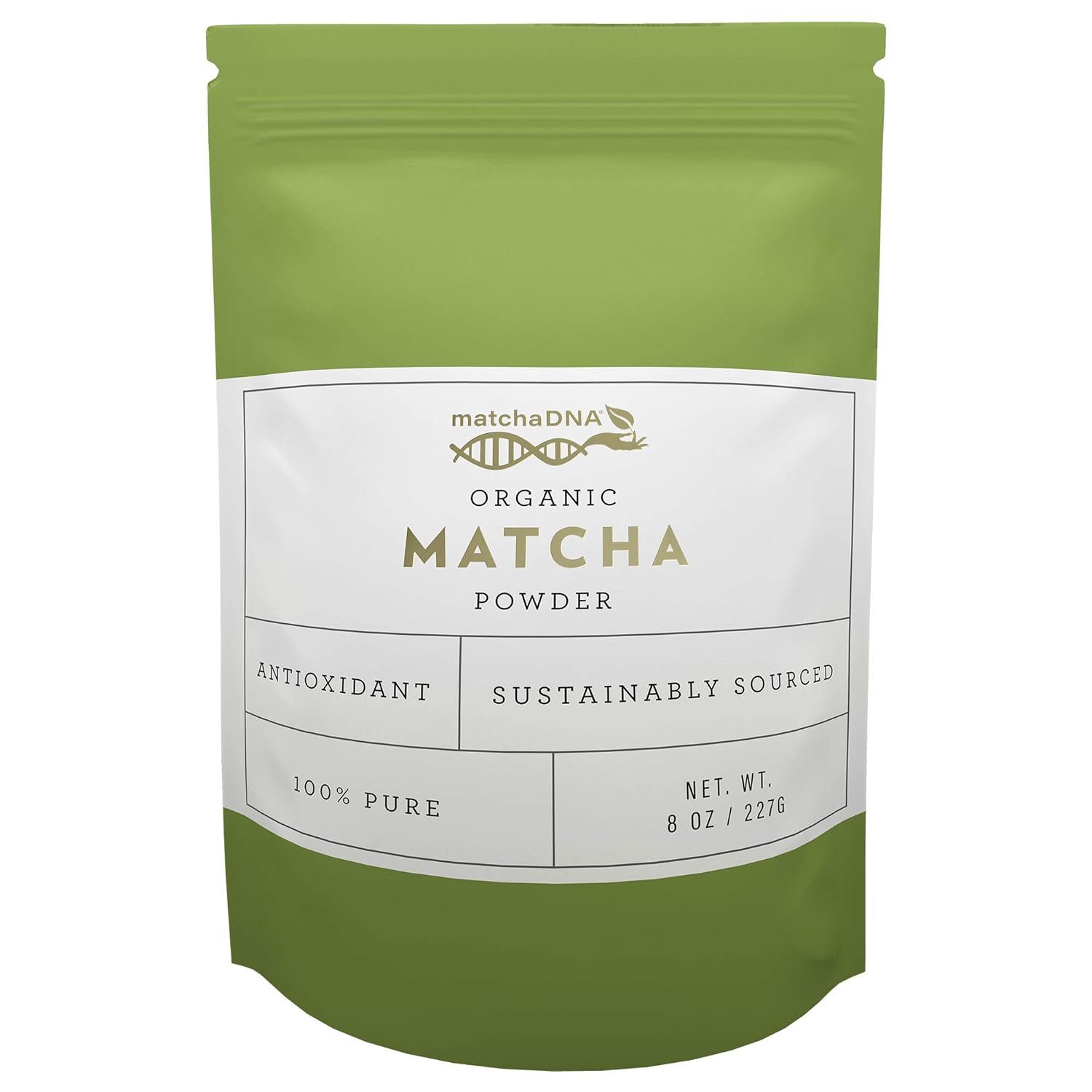 Matcha Dna Green Tea Powder Culinary Grade Powdered High In Antioxidants Usda Organic, 8 Ounce