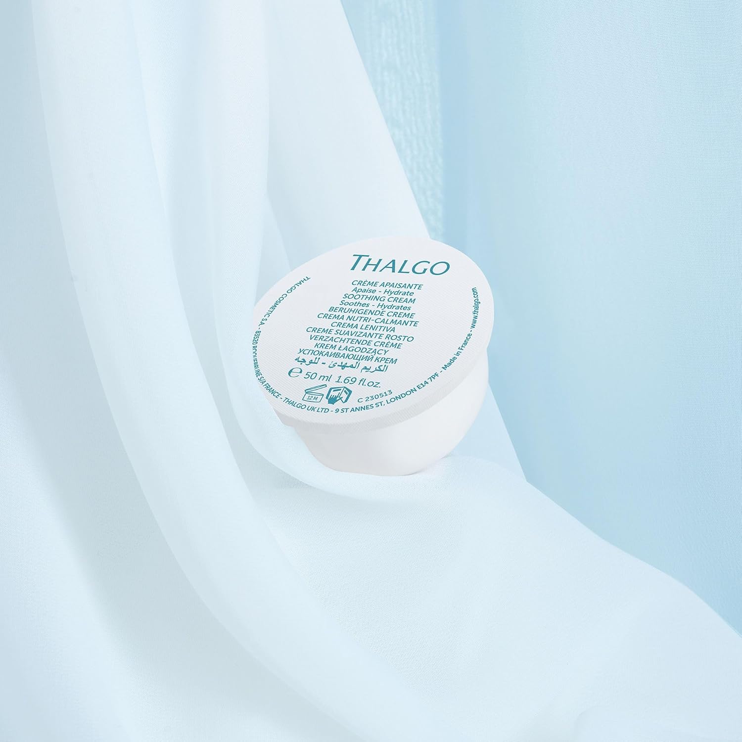 Thalgo Soothing Cream From The Professional Product Line Cica Marin. Repairs, Soothes And Strengthens Sensitive And Weakened Skin. Environmentally Friendly Refill Capsule : Beauty & Personal Care