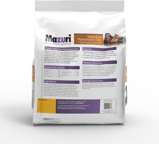 Mazuri | Waterfowl Maintenance Diet | 12 Pound (12 Lb) Bag