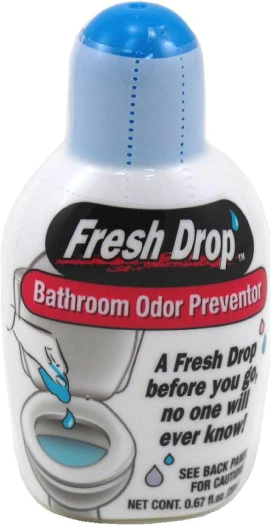 Fresh Drop Bathroom Odor Preventor 0.67 Ounce (20ml) (2 Pack)