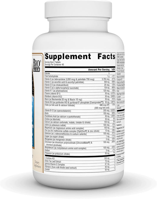 Source Naturals Life Force Multiple No Iron Energy Activator Complete Bio-Aligned Daily Vitamin - 90 Tablets