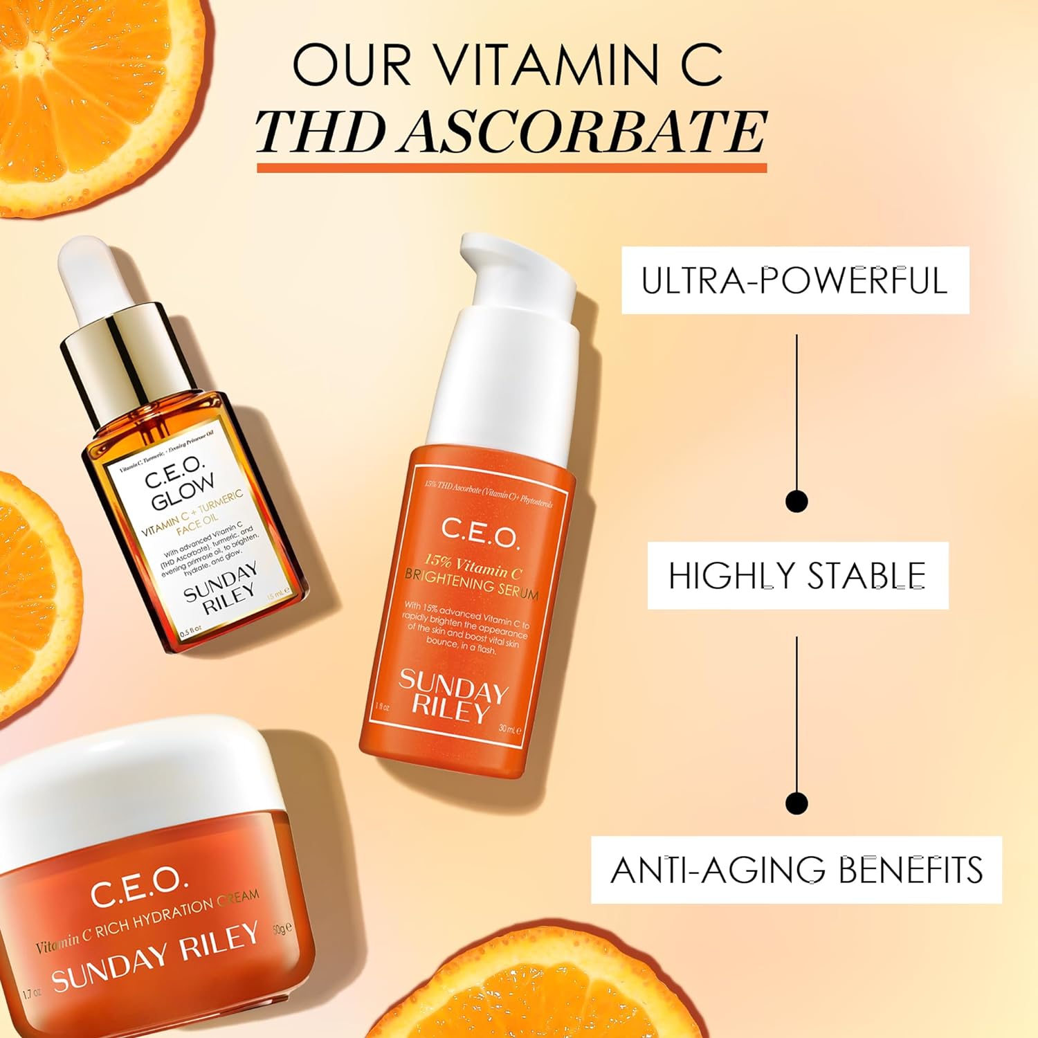 Sunday Riley C.E.O. Vitamin C Rich Hydration Cream Face Moisturizer : Beauty & Personal Care