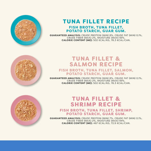 Applaws Natural Wet Cat Food In Gravy, Limited Ingredient Canned Wet Cat Food, No Additives, Made With Natural Ingredients, Fish Selection In Gravy Cans (12 X 5.5Oz Cans)