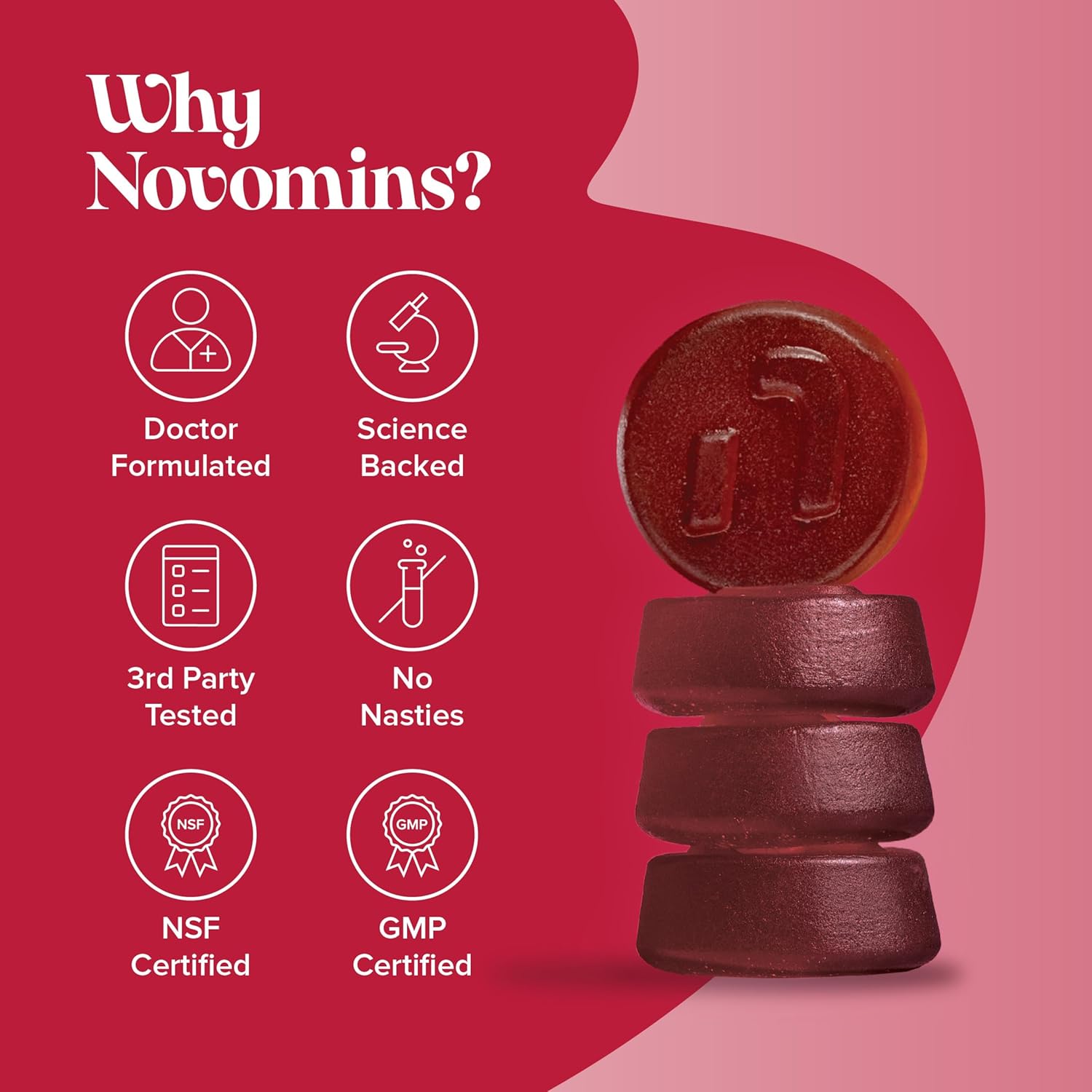 Cranberry & D Mannose Gummies - Urinary Tract Health & Bladder Control - Vegan - Alternative to Cranberry Tablets, Juice, or D Mannose Powder - Inulin, Magnesium - 60 Gummies - Novomins : Amazon.co.uk: Health & Personal Care