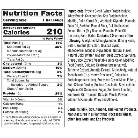 Fitcrunch Snack Size Protein Bars, Designed By Robert Irvine, 6-Layer Baked Bar, 1G Of Sugar, Gluten Free & Soft Cake Core (18 Bars, Peanut Butter And Jelly)