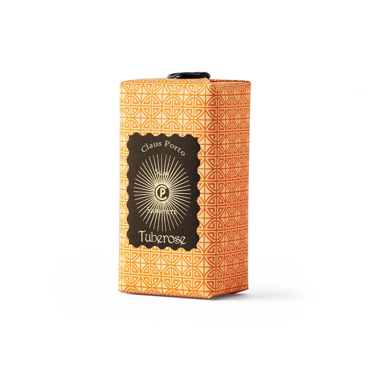 Claus Porto - Black Sunburst Tuberose Mini Soap | Delicate, Cleansing, Nourishing | Handcrafted, Aromatic, Refreshing, Floral (50G | 1.7 Oz)