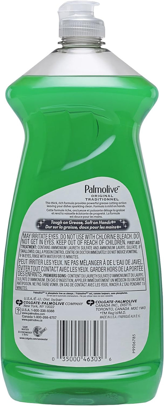Palmolive Essential Clean Dishwashing Liquid Dish Soap, Original - 28 fluid ounce