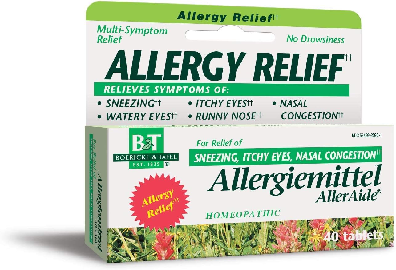 Nature's Way Boericke & Tafel Allergiemittel AllerAide, Allergy Relief??, 40 Tablets