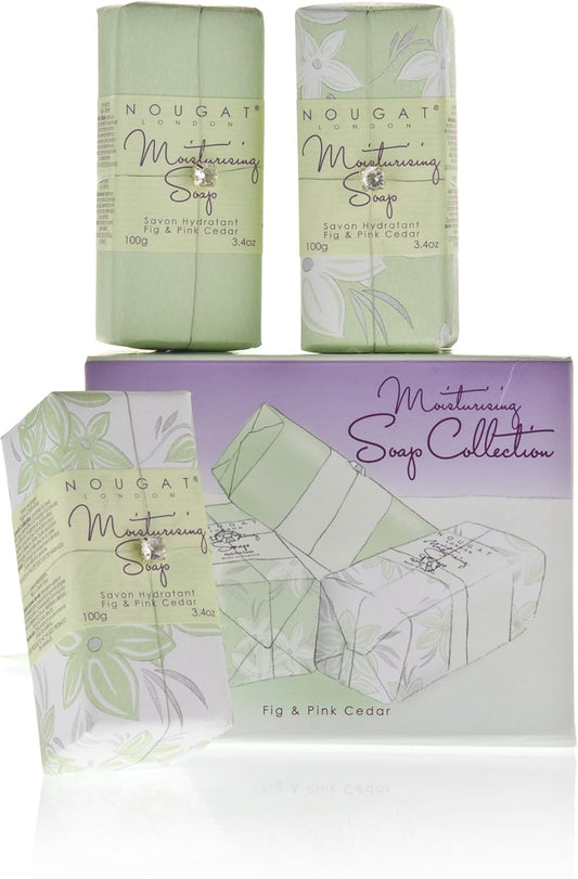 Nougat London Limited Moisturising Soap Collection Fig And Pink Cedar 300G