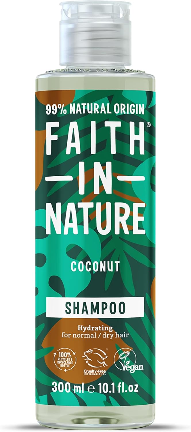 Faith In Nature 300Ml Natural Wild Rose Shampoo, Restoring, Vegan & Cruelty Free, No Sls Or Parabens, For Normal To Dry Hair (Pack Of 2)