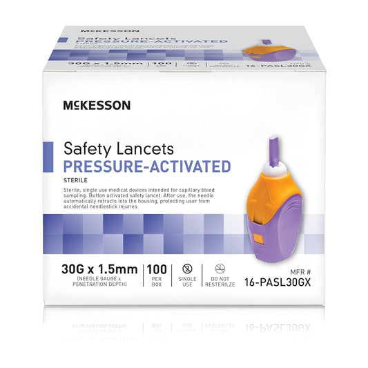 Mckesson Lancets For Diabetes Testing [2000 Count] Lancing Device For Blood And Glucose Test, 21G X 2.0 Mm, Pressure-Activated, Sterile, Single Use