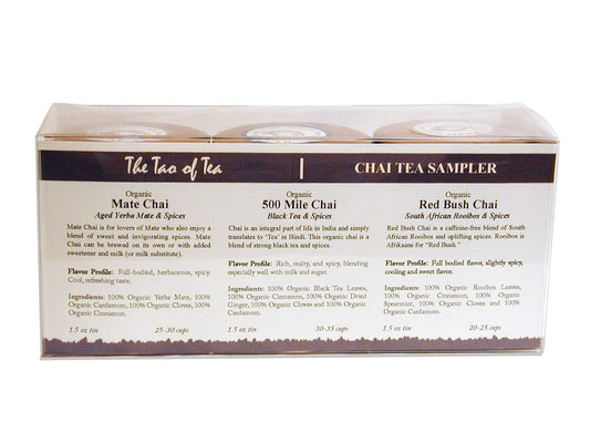 The Tao Of Tea Sampler, Box, Chai, 3 Count