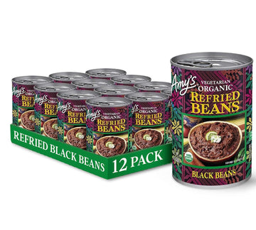 One 15.4 Oz Amy'S Organic Refried Vegetarian Black Beans