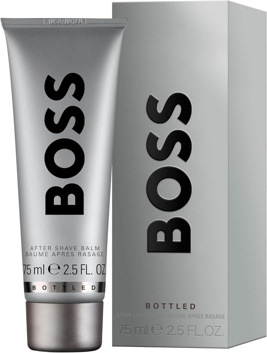 Boss Bottled Aftershave Balm For Him - Woody Scent With Notes Of Apple, Cinnamon And Wood - Light Longevity - 75Ml