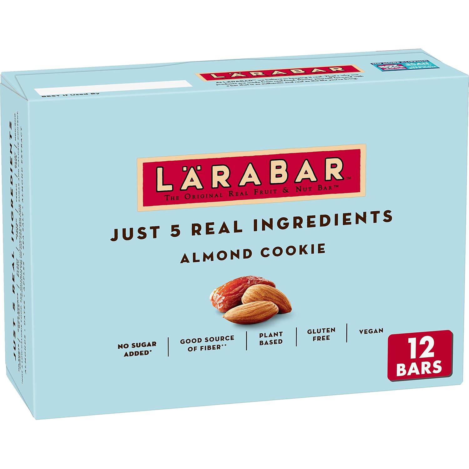 Larabar Almond Cookie, Gluten Free Vegan Fruit & Nut Bars, 1.6 Oz, 12 Ct