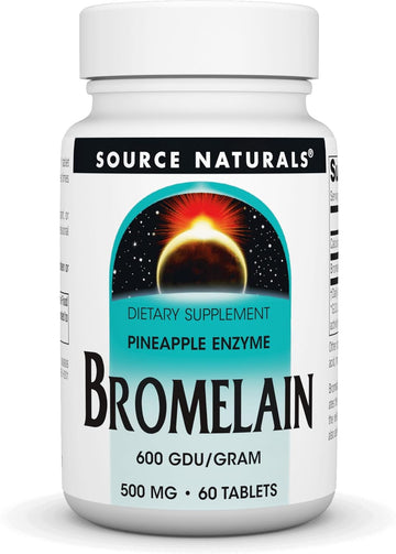 Source Naturals Bromelain 500Mg Proteolytic Enzyme Supplement - 60 Tablets