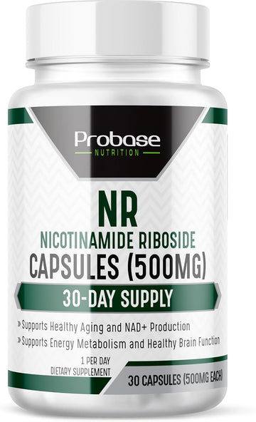 Nmn Alternative Nr Supplement Nad+ | Nicotinamide Riboside Is Formulated For Energy And General Wellness | 30Ct/500Mg, 30-Day Supply
