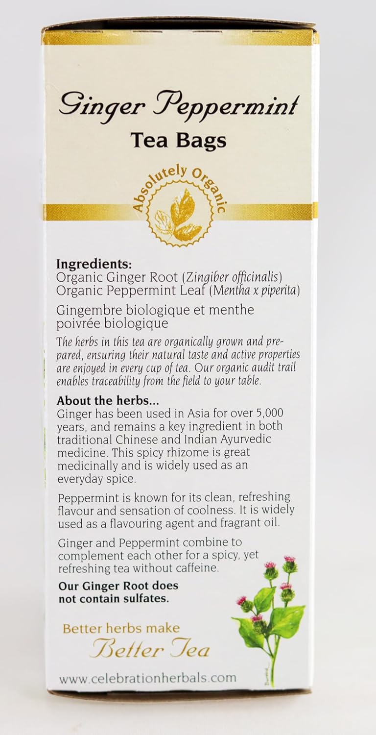 Celebration+Herbals+Ginger+Peppermint+24+Count : Grocery & Gourmet Food