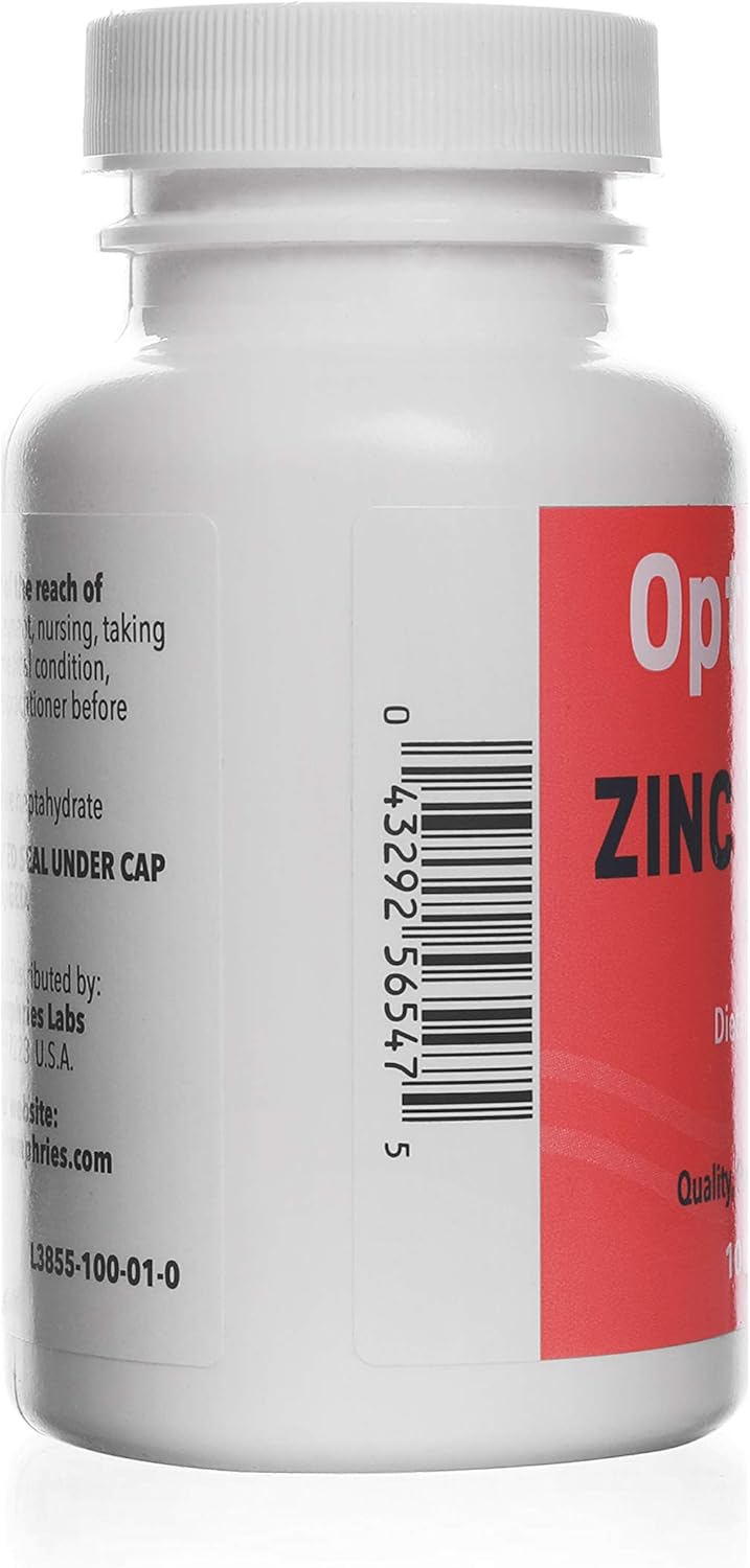 Zinc Sulfate 220 mg 100 Count Capsules | Dietary Supplement : Health & Household