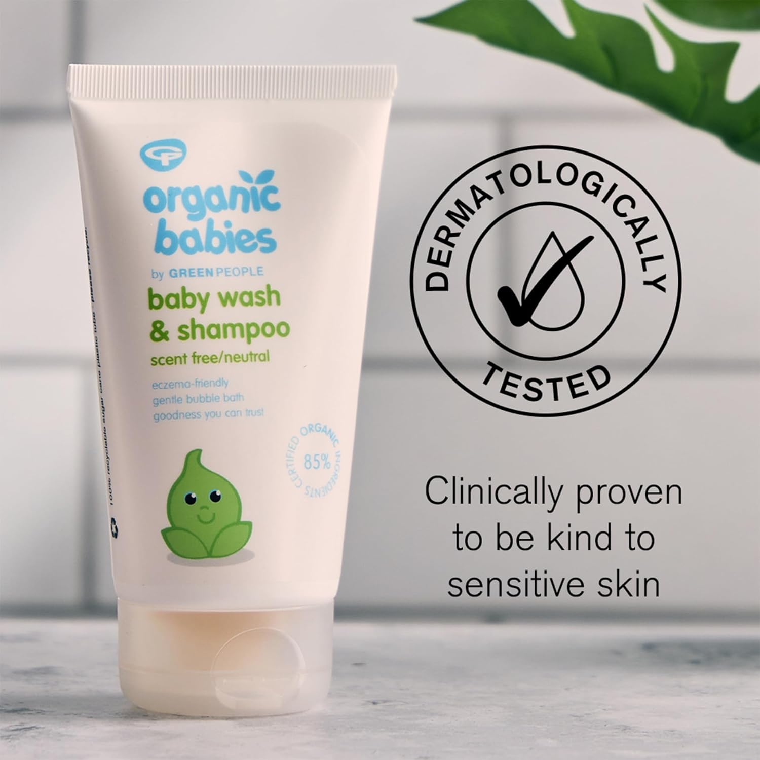 Green People Scent Free Shampoo Bar - Natural & Organic Zero Waste - Ultra-Gentle For Sensitive Scalp - Vegan, 50G