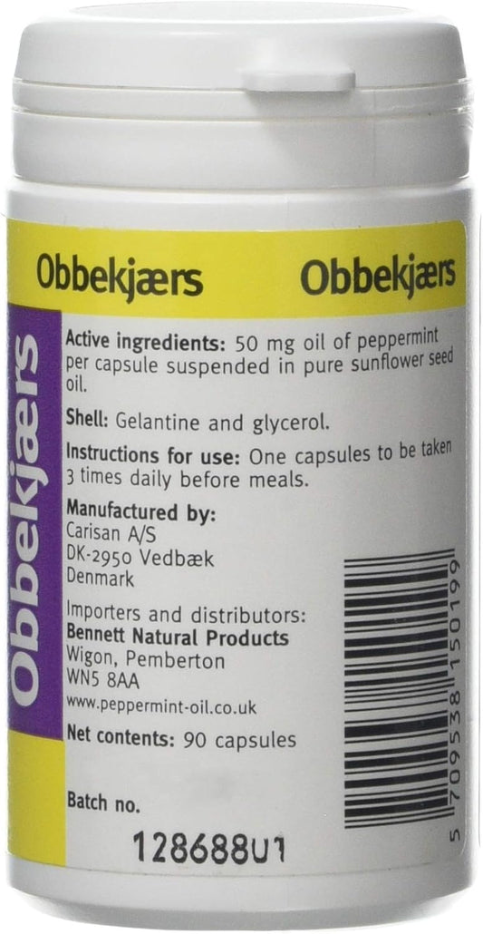 Obbekjaers 50Mg Peppermint - Pack Of 90 Capsules