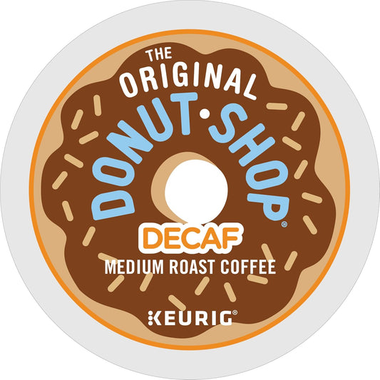 The Original Donut Shop Decaf Keurig Single-Serve K-Cup Pods, Medium Roast Coffee, 72 Count (6 Packs Of 12)