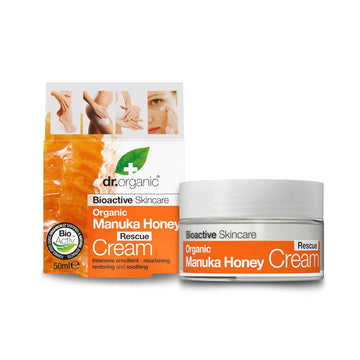 Organic Manuka Honey Rescue Cream Bioactive Skincare (1.7 Fluid Ounces)