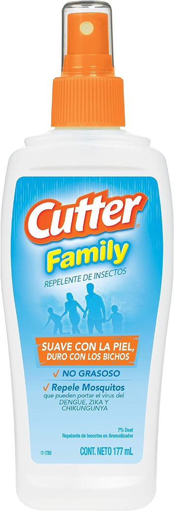 Cutter All Family Insect Repellent 6 Ounces, Pump Spray, With 7 Percent Deet, 12 Pack