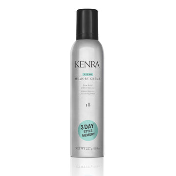 Kenra Nitro Memory Crème 18 | Firm Hold Crème Mousse | 3 Day Style Memory | 1St Nitrogen Crème Mousse | No Stick Application | All Hair Types