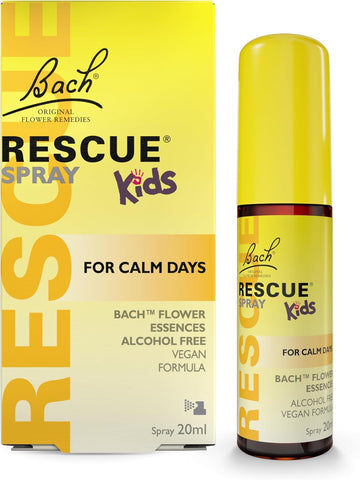 Rescue Kids Comfort & Calm Spray, Flower Essences, For Managing Nerves, Everyday Wobbles, Travelling, New Settings, Alcohol Free, Spray Onto Your Tongue