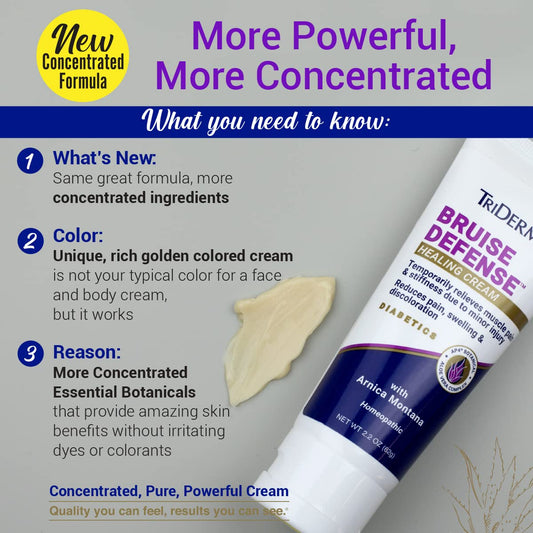 Triderma Diabetic Bruise Healing Cream - 2.2 Oz Tube