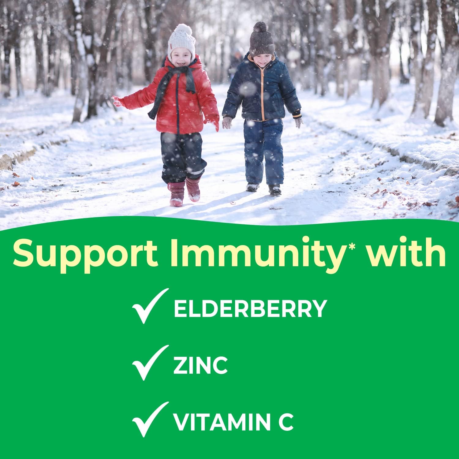 VitaWorks Kids Elderberry With Zinc and Vitamin C - Immune Support Supplement Chewable Tablets - Tasty Natural Mixed Berry Flavor - Vegan, Vegetarian, Gluten Free, Non-GMO, for Children, 120 Chewables : Health & Household