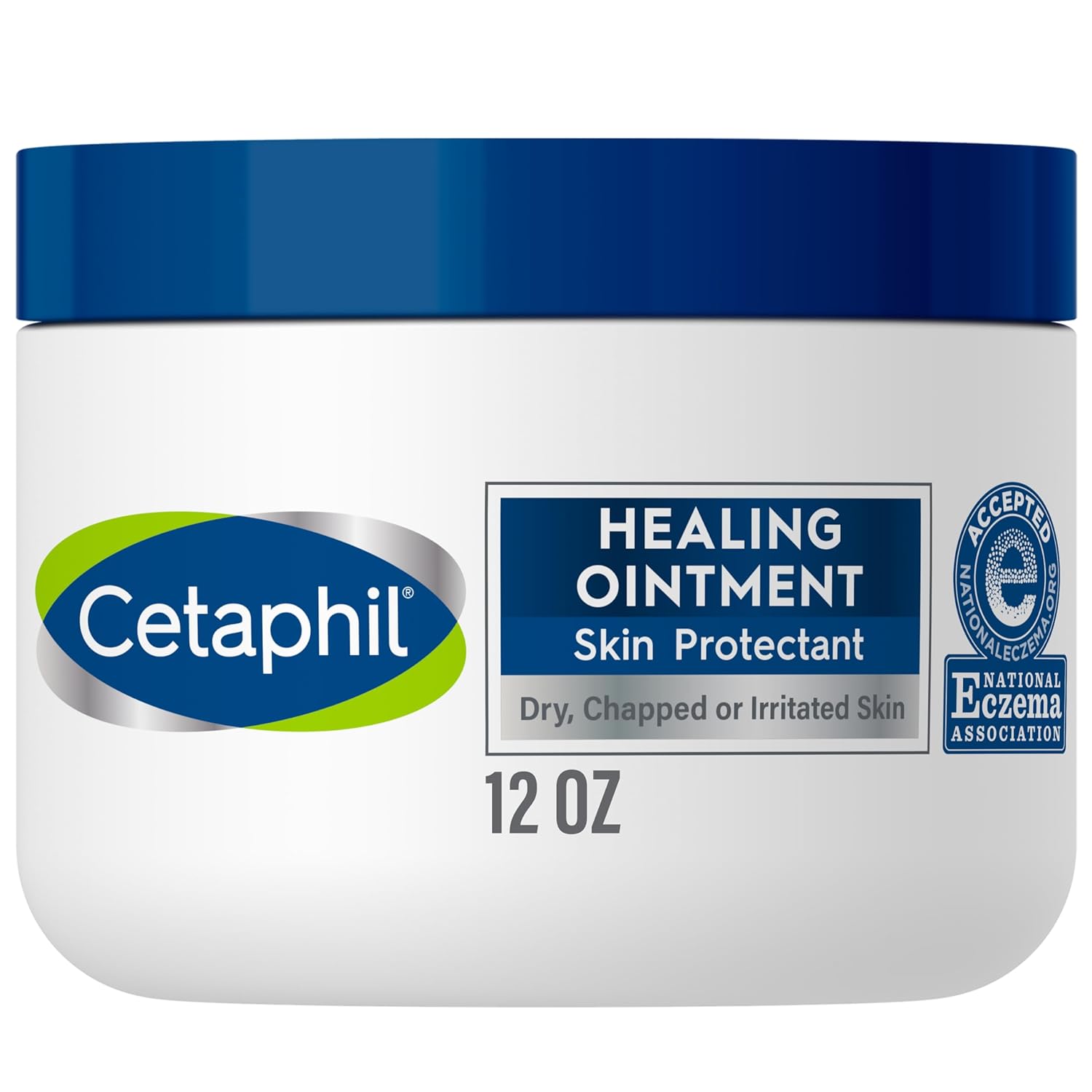 Cetaphil Healing Ointment , 12 Oz , For Dry, Chapped, Irritated Skin , Heals And Protects , Soothes Cracked Hands And Chapped Lips , Hypoallergenic , Fragrance Free