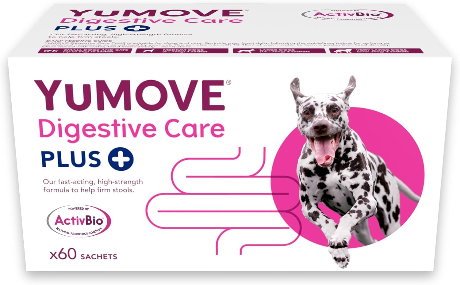YuMOVE Digestive Care PLUS | Previously YuDIGEST PLUS | Veterinary Strength Fast-acting Probiotic Digestive Support for Dogs, All Ages and Breeds | 60 Sachets | Packaging may vary?YUDP60