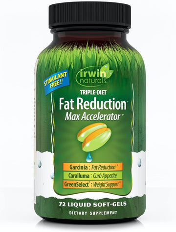 Irwin Naturals Triple Diet Max Accelerator Soft Gel, 72 Count