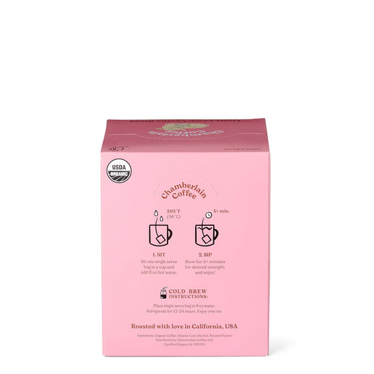 Chamberlain Coffee Fluffy Lamb Vanilla Cold Brew Singles - Cold Brew Coffee Bags With Notes Of Vanilla & Roasted Nuts - 10 Single Serve Cold Brew Sachets