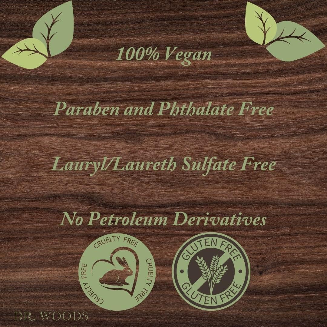 Dr.Woods Products Raw Black Soap, Coconut Papaya 8 Oz (Pack Of 1)